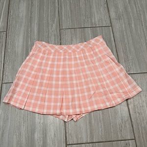 Pink Lily Pink Gingham Skort - Shorts attached - New without tags